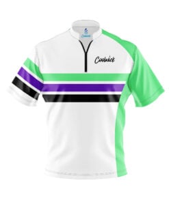 CoolWick Elite Expo Mint Purple Sash Zip Jersey