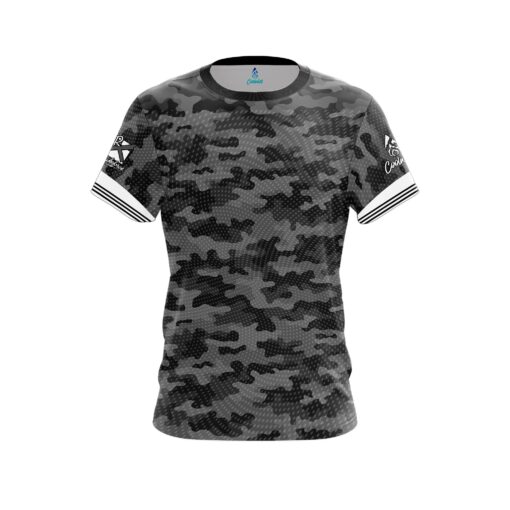 KR Strikeforce Aviator Grey Camo CoolWick Bowling Jersey