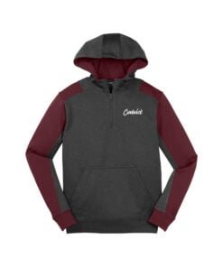 Coolwick Men's Tech Fleece Colorblock 1/4-Zip Hooded Sweatshirt