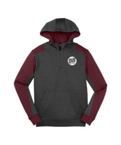 DV8 Men's Tech Fleece Colorblock 1/4-Zip Hooded Sweatshirt