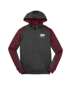 Motiv Men's Tech Fleece Colorblock 1/4-Zip Hooded Sweatshirt