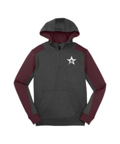 Roto Grip Men's Tech Fleece Colorblock 1/4-Zip Hooded Sweatshirt