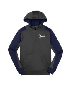 Track Men's Tech Fleece Colorblock 1/4-Zip Hooded Sweatshirt