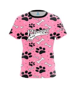 12Bagger Pink Paws and Bones CoolWick Bowling Jersey