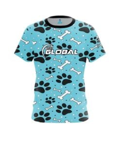 900 Global Paws and Bones CoolWick Bowling Jersey