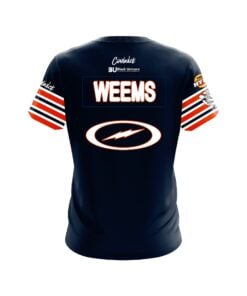 Alternative view of Storm Jos Weems Black Unicorn Bear Down CoolWick Bowling Jersey