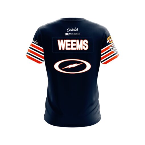 Storm Jos Weems Black Unicorn Bear Down CoolWick Bowling Jersey - Image 2