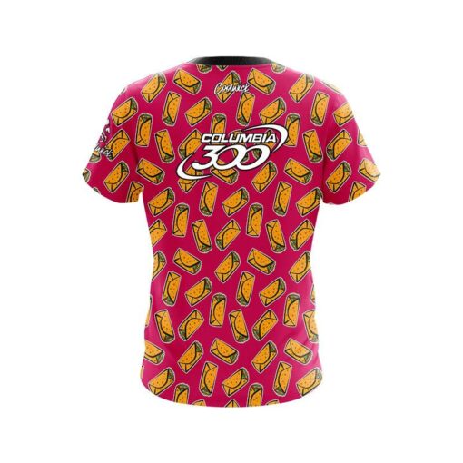 Columbia 300 Burrito Love CoolWick Bowling Jersey - Image 2