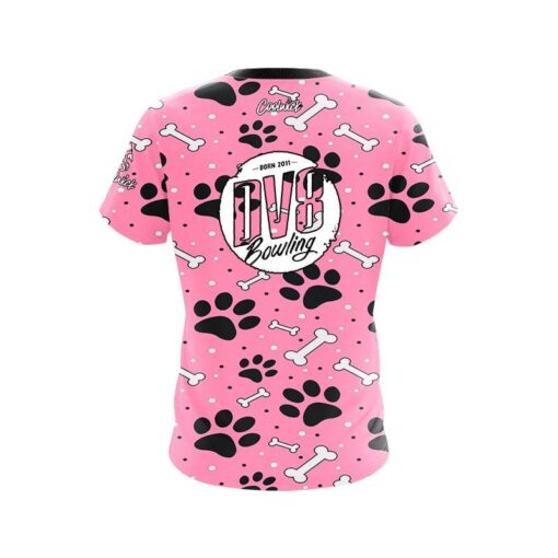 DV8 Pink Paws and Bones CoolWick Bowling Jersey - Image 2