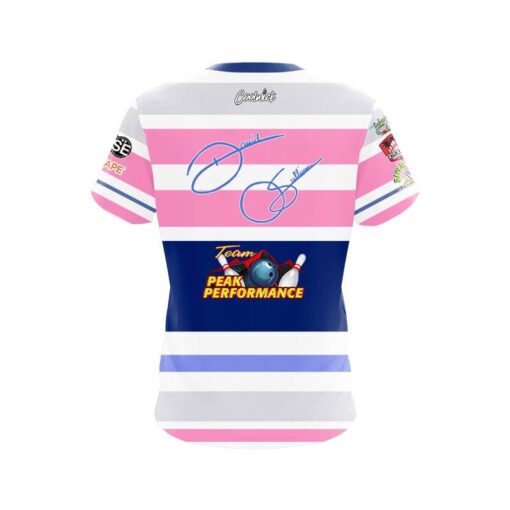 Storm Peak Performance Pastel Stripes CoolWick Bowling Jersey - Image 2