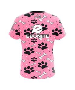 Alternative view of Ebonite Pink Paws and Bones CoolWick Bowling Jersey