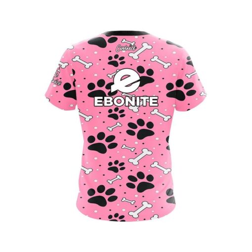Ebonite Pink Paws and Bones CoolWick Bowling Jersey - Image 2
