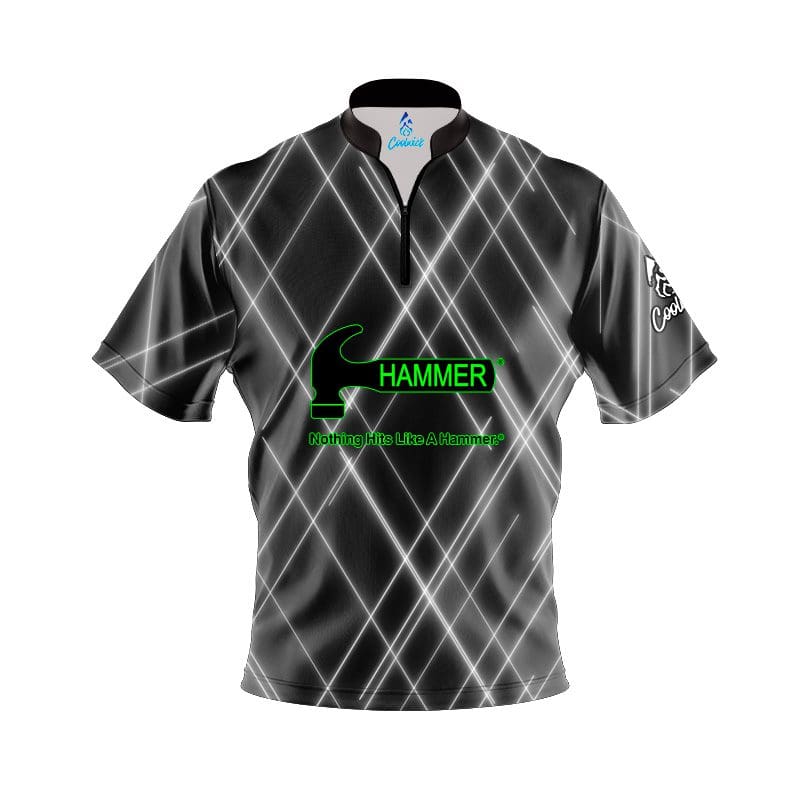 Hammer Argyle Quick Ship CoolWick Sash Zip Bowling Jersey