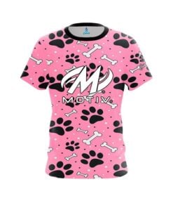 Motiv Pink Paws and Bones CoolWick Bowling Jersey