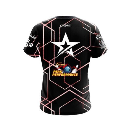 Roto Grip Melissa Riccardi Pink Geometric CoolWick Bowling Jersey - Image 2