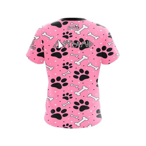Pyramid Pink Paws and Bones CoolWick Bowling Jersey - Image 2