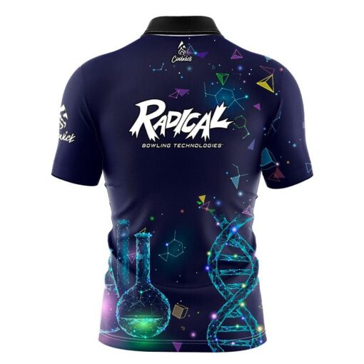 Radical Lab Rat Quick Ship CoolWick Sash Zip Bowling Jersey - Image 2