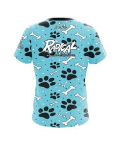 Alternative view of Radical Paws and Bones CoolWick Bowling Jersey