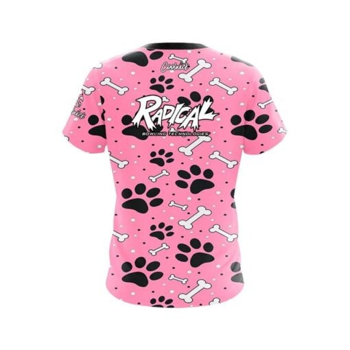 Radical Pink Paws and Bones CoolWick Bowling Jersey - Image 2