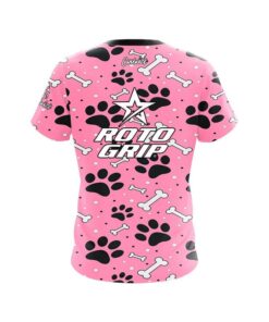 Alternative view of Roto Grip Pink Paws and Bones CoolWick Bowling Jersey