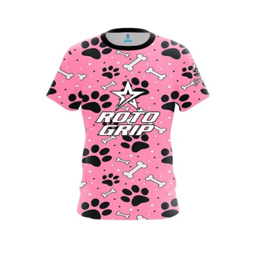 Roto Grip Pink Paws and Bones CoolWick Bowling Jersey