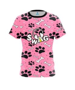 SWAG Pink Paws and Bones CoolWick Bowling Jersey