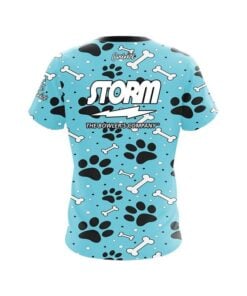 Alternative view of Storm Paws and Bones CoolWick Bowling Jersey