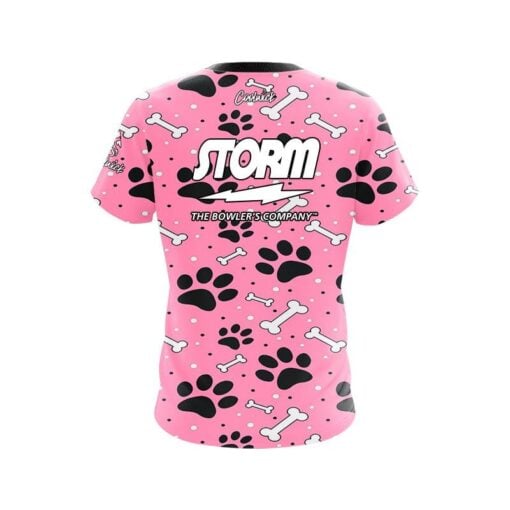 Storm Pink Paws and Bones CoolWick Bowling Jersey - Image 2
