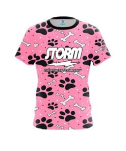 Storm Pink Paws and Bones CoolWick Bowling Jersey