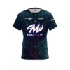 Motiv Kimberly Newell Teal Purple Mandala CoolWick Bowling Jersey
