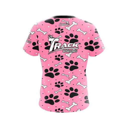 Track Pink Paws and Bones CoolWick Bowling Jersey - Image 2