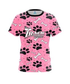 Track Pink Paws and Bones CoolWick Bowling Jersey