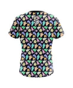 Alternative view of 12Bagger Colorful Ghosts CoolWick Bowling Jersey