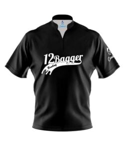 12Bagger Black Fast Track CoolWick Bowling Jersey