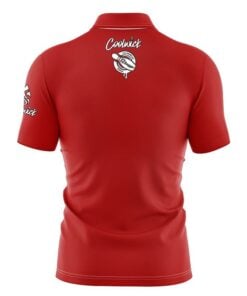 Alternative view of 12Bagger Plain Red Fast Track CoolWick Bowling Jersey