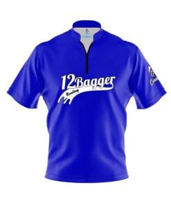 12Bagger Blue Fast Track CoolWick Bowling Jersey