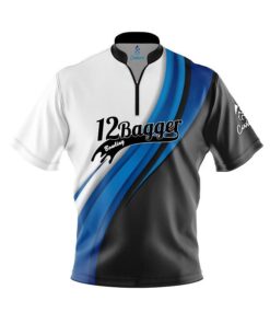 12Bagger Blue Flutter Fast Track CoolWick Bowling Jersey