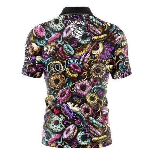 12Bagger Doughnut Fast Track CoolWick Bowling Jersey - Image 2