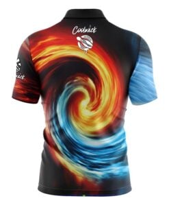 Alternative view of 12Bagger Fire and Ice Vortex Fast Track CoolWick Bowling Jersey