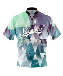 12Bagger Geometric Ocean Fast Track CoolWick Bowling Jersey