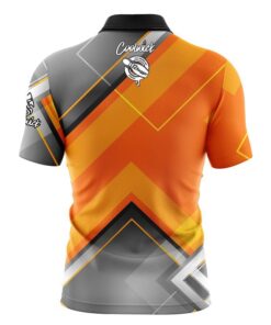 Alternative view of 12Bagger Orange Veneer Fast Track CoolWick Bowling Jersey