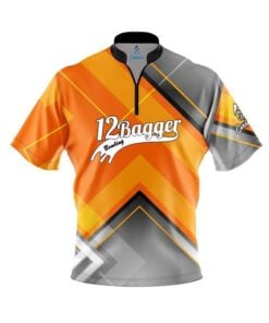 12Bagger Orange Veneer Fast Track CoolWick Bowling Jersey