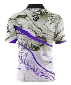 Alternative view of 12Bagger Purple Granite Fast Track CoolWick Bowling Jersey