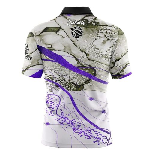 12Bagger Purple Granite Fast Track CoolWick Bowling Jersey - Image 2