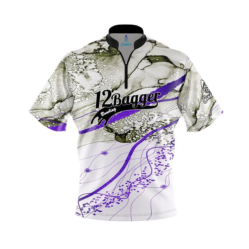 12Bagger Purple Granite Fast Track CoolWick Bowling Jersey