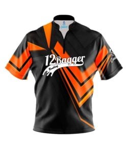 12Bagger Steaming Dynamic Orange Fast Track CoolWick Bowling Jersey