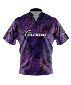900 Global Purple Jungle Fast Track CoolWick Bowling Jersey