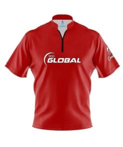 900 Global Plain Red Fast Track CoolWick Bowling Jersey
