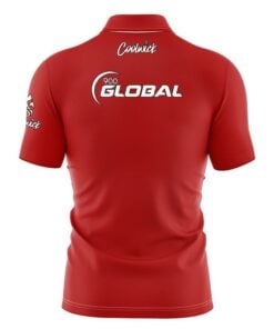 Alternative view of 900 Global Plain Red Fast Track CoolWick Bowling Jersey
