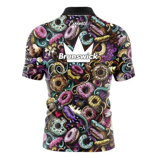 Brunswick Doughnut Fast Track CoolWick Bowling Jersey - Image 2